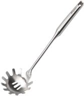 🥄 xingmin slotted spoon stainless steel for cooking, deep frying, metal skimmer, spider strainer, ladle - heavy duty, professional long handle (36.32x8.61cm) logo