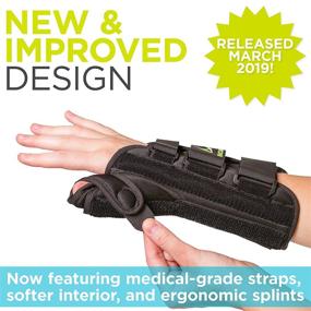 img 1 attached to 🖐️ BraceAbility Thumb & Wrist Spica Splint: Effective Support for De Quervain's Tenosynovitis, Tendonitis, Arthritis & Sprains - Small Right Hand