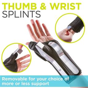 img 2 attached to 🖐️ BraceAbility Thumb & Wrist Spica Splint: Effective Support for De Quervain's Tenosynovitis, Tendonitis, Arthritis & Sprains - Small Right Hand