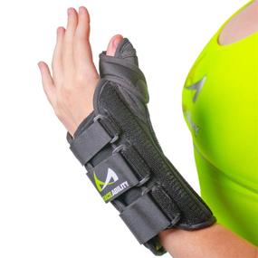 img 4 attached to 🖐️ BraceAbility Thumb & Wrist Spica Splint: Effective Support for De Quervain's Tenosynovitis, Tendonitis, Arthritis & Sprains - Small Right Hand