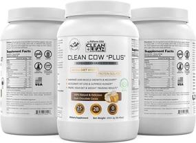 img 1 attached to 🐄 Clean+Lean Clean Cow+: Ultimate Diet Protein Powder - Grass-Fed Whey, Zero Net Carbs, 122 Calories, 25g Protein+ Organic Inulin Fiber for Satiety - 28 Servings