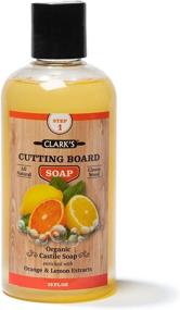 img 4 attached to 🍋 CLARK'S Cutting Board Soap (12oz) - Castile Based! - Lemon & Orange Oils - Organic & 100% Natural - Butcher Block Cleaner