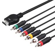 🔌 linkfor 6 feet premium high resolution hdtv component rca audio video cable for ps1/2/3 gaming console - black logo
