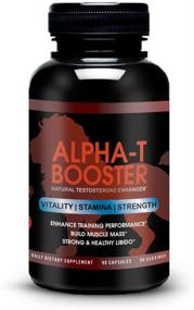 img 1 attached to Alpha-T Testosterone Booster for Men - Naturally Enhance Testosterone Levels, Improve Athletic Performance, Energy, and Libido - Male Enhancement Supplement with Tribulus, Fenugreek, Tongkat Ali, Enzymatic Blend - 90 Veggie Caps