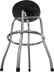 img 1 attached to 💪 WEN 73016 Heavy-Duty Chrome Shop Bar Stool with 300-Pound Weight Capacity