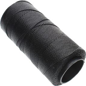 img 3 attached to Beadsmith Knot-Waxed Poly Cord: 144M Black | Ideal for Beading & Jewelry Making