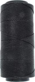 img 4 attached to Beadsmith Knot-Waxed Poly Cord: 144M Black | Ideal for Beading & Jewelry Making