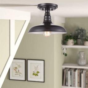 img 3 attached to 🔦 Enhance Your Space with the DANSEER Industrial Oil Rubbed Bronze Semi Flush Mount Ceiling Light