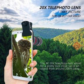 img 1 attached to 📸 21X Zoom Telephoto Lens, HD Cell Phone Camera Lens for iPhone, Samsung, Android, Monocular Telescope