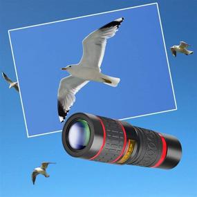 img 3 attached to 📸 21X Zoom Telephoto Lens, HD Cell Phone Camera Lens for iPhone, Samsung, Android, Monocular Telescope