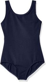 img 2 attached to 🩰 Capezio High-neck Tank Leotard for Girls: Perfect Blend of Style and Functionality