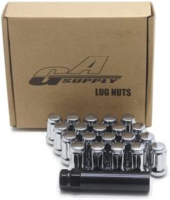 img 4 attached to 🔧 GAsupply 1/2 x 20 Closed End 6 Spline Lug Nut Set - 1.38" Tall, 3/4" Hex, Conical Seat, 60° - 20 Pack + 1 Key