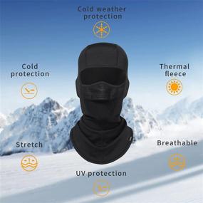 img 1 attached to 🧣 Balaclava Windproof Ski Mask: Stay Warm & Protected during Winter Motorcycling, Ice Fishing, and More!