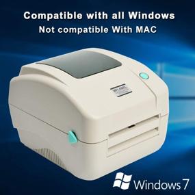 img 2 attached to 🖨️ MFLABEL White Color 4x6 Thermal Printer: Fast, Commercial Grade Label Writer with USB Port