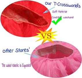 img 2 attached to 🌈 T Crossworld Women's Classic Layered Rainbow Skirts - Stylish Women's Clothing