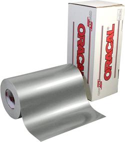 img 1 attached to 🎨 30ft x 1ft ORACAL 651 Craft Adhesive Vinyl Roll – High Gloss Silver Metallic