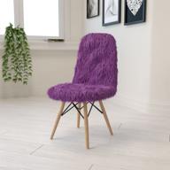 🪑 shaggy white chair: flash furniture for your kids' home store логотип