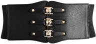 👗 nanxson vintage decorative pdw0077 black women's belt accessories logo