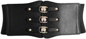 img 4 attached to 👗 Nanxson Vintage Decorative PDW0077 Black Women's Belt Accessories