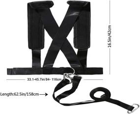 img 3 attached to Harness Resistance Training Adjustable Shoulder Sports & Fitness for Team Sports