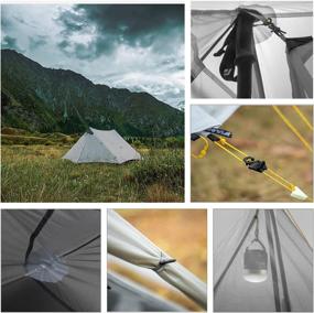 img 1 attached to 🏕️ Outdoor Lightweight Ultralight Tent for Camping, Trekking, Climbing, Hiking – LanShan 3-Season Backpacking Tent for 1-2 Persons