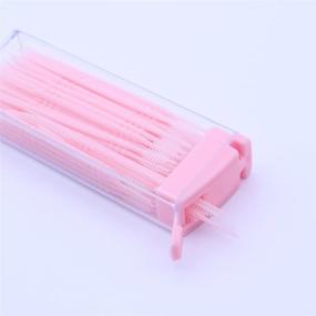 img 1 attached to 🦷 Healifty Dental Plastic Toothpicks: Double Head Cotton Swabs for Effective Oral Care - Pack of 200 Tooth Sticks