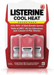 img 4 attached to Леденцы для полости рта Listerine PocketPaks, вкус "Охлаждающее тепло" - 72 шт (набор из 4)