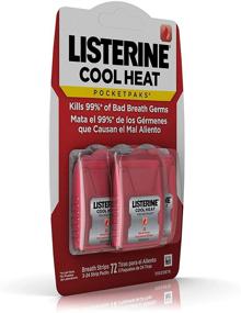 img 3 attached to Леденцы для полости рта Listerine PocketPaks, вкус "Охлаждающее тепло" - 72 шт (набор из 4)