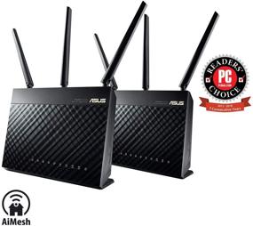 img 3 attached to 🔊 Enhancing Home WiFi with ASUS RT-AC68U AiMesh (2 pack) AC1900 Whole Home Dual-band AiMesh Mesh Wifi System featuring AiProtection Lifetime Security by Trend Micro, Adaptive QoS, and Parental Control