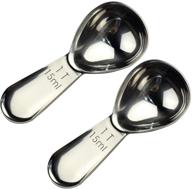 ☕ coagu coffee scoop measuring spoons: premium stainless steel fda approved set (1tbsp-15ml) logo