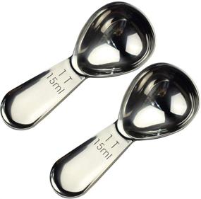 img 4 attached to ☕ CoaGu Coffee Scoop Measuring Spoons: Premium Stainless Steel FDA Approved Set (1Tbsp-15ml)