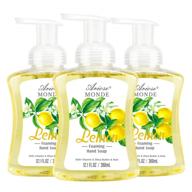 🍋 ariosemonde lemon scent liquid foaming hand soap, 12.1 oz with pump, pack of 3, moisturizing hand wash logo