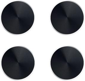 img 4 attached to ZZoo Adhesive Metal Plate Mounting Kits Stickers Discs Magnetic Patch for Air Vent Car Mount - iPhone 6S 7 7plus (4pack-Black)