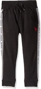 img 2 attached to US Polo Assn Little Drawstring Boys' Pants