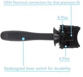 img 2 attached to 🔧 Высококачественная замена переключателя поворотов и переключателя противотуманных фар для Chevrolet Malibu 2004-2012, Pontiac G6 2005-2011 и Saturn Aura 2007-2009 - Заменяет D6253E, 20940369 SW8004.