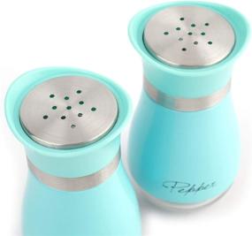 img 1 attached to Refillable Stainless Steel Dispenser Shakers by Tebery: Convenient and Durable