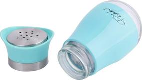 img 2 attached to Refillable Stainless Steel Dispenser Shakers by Tebery: Convenient and Durable