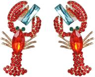 💎 sparkling rhinestone crystal crayfish earrings: dazzling girls' jewelry logo