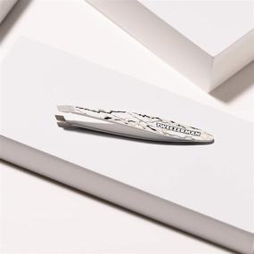 img 1 attached to Tweezerman Mini Slant Tweezer Marble Pattern: Precision Beauty Tool in a Travel-Friendly Size