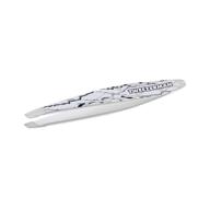 tweezerman mini slant tweezer marble pattern: precision beauty tool in a travel-friendly size logo