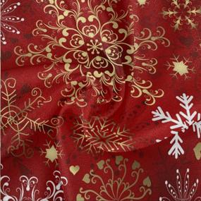 img 3 attached to ❄️ Exquisite ZZKKO Snowflake Tablecloths: Circular Polyester Elegance for Your Celebrations