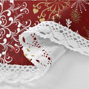 img 2 attached to ❄️ Exquisite ZZKKO Snowflake Tablecloths: Circular Polyester Elegance for Your Celebrations