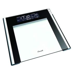 img 1 attached to 📊 Escali USTT200 Bathroom Body Scale - 4 User Profiles, LCD Digital Display, 440lb Capacity - Clear/Black