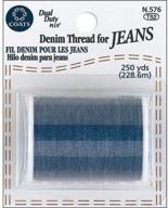 👖 coats&clark n576 denim thread for jeans - 250-yard, blue: the perfect stitch for your denim works logo