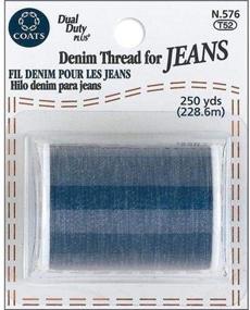 img 1 attached to 👖 Coats&Clark N576 Denim Thread for Jeans - 250-Yard, Blue: The Perfect Stitch for Your Denim Works