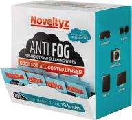 200 individually wrapped pre-moistened eyewear lens anti fog wipes - safely clean eyeglasses, sunglasses, screens, electronics, computer monitors, camera lenses, and more! logo