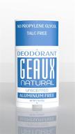 🌿 geaux natural - unscented - premium extreme strength deodorant for men and women - gluten-free, cruelty-free, vegan, aluminum-free, paraben-free - organic ingredients with probiotics logo