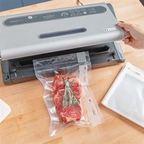 img 2 attached to MagicVac Maxima2 Commercial Double Piston Pump Vacuum Sealer: Made in Italy with Smart Sealing Bar, Roll Storage Holder, Cutter, and Locking Lid - Includes Starter Kit