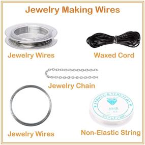 img 2 attached to 💍 Silver Jewelry Making Findings Kit - Gacuyi with Jump Rings, Lobster Clasps, Head Pins, Earring Clip, Earring Hooks Backs, and Beading Wires. Ideal for Adults and Beginners - Supplies and Repair.