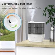 🌬️ bedroom humidifiers, cool mist humidifiers for baby with adjustable output, 3l ultrasonic air humidifier for large home, 30 hour runtime, auto shut off, easy to clean logo